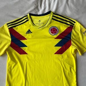 Adidas Yellow and Red Men's Jersey
